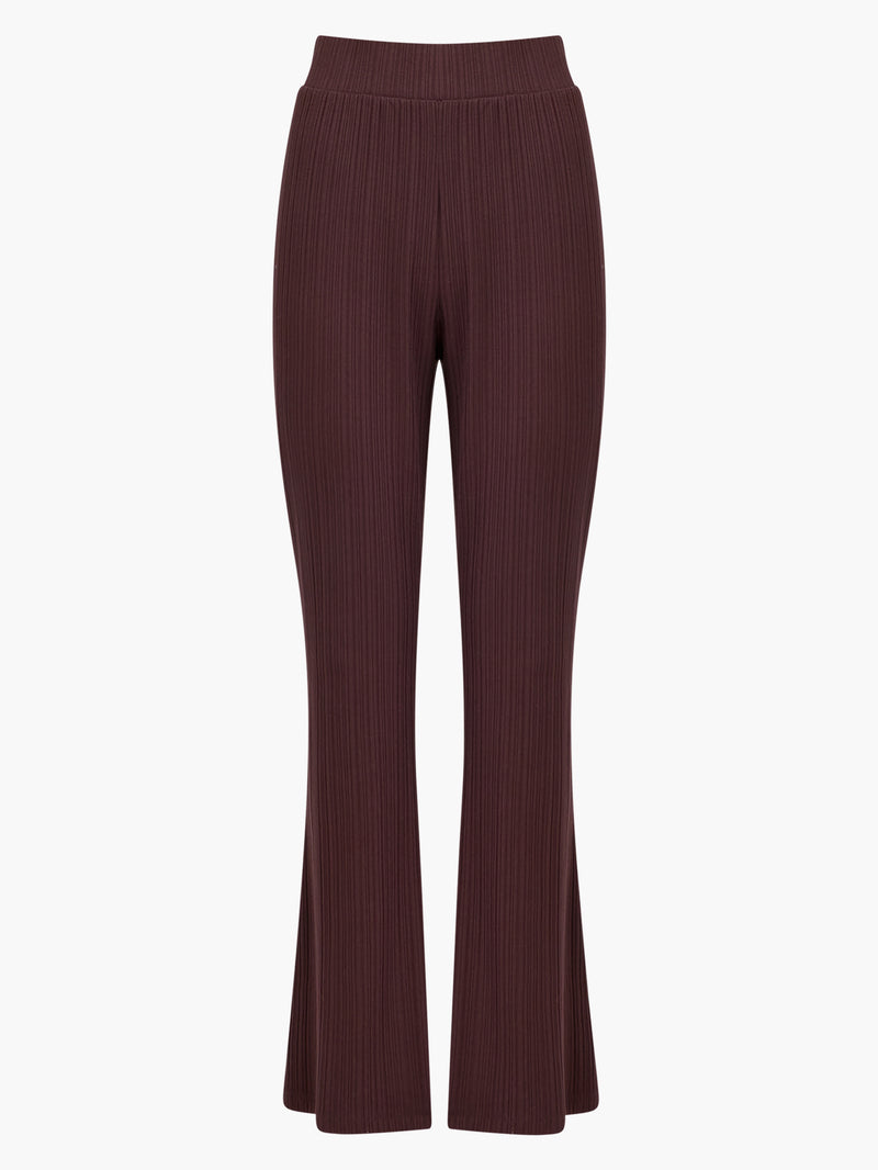 Modern Rib Jersey Trousers Cocoa