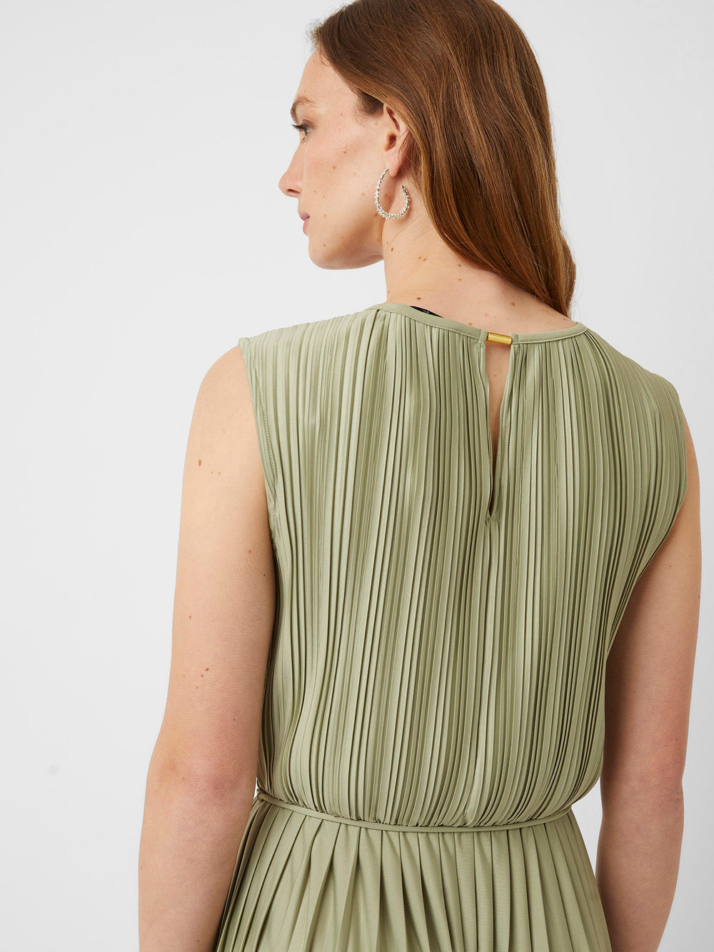Pleat Jersey Midi Dress Tea Great Plains UK