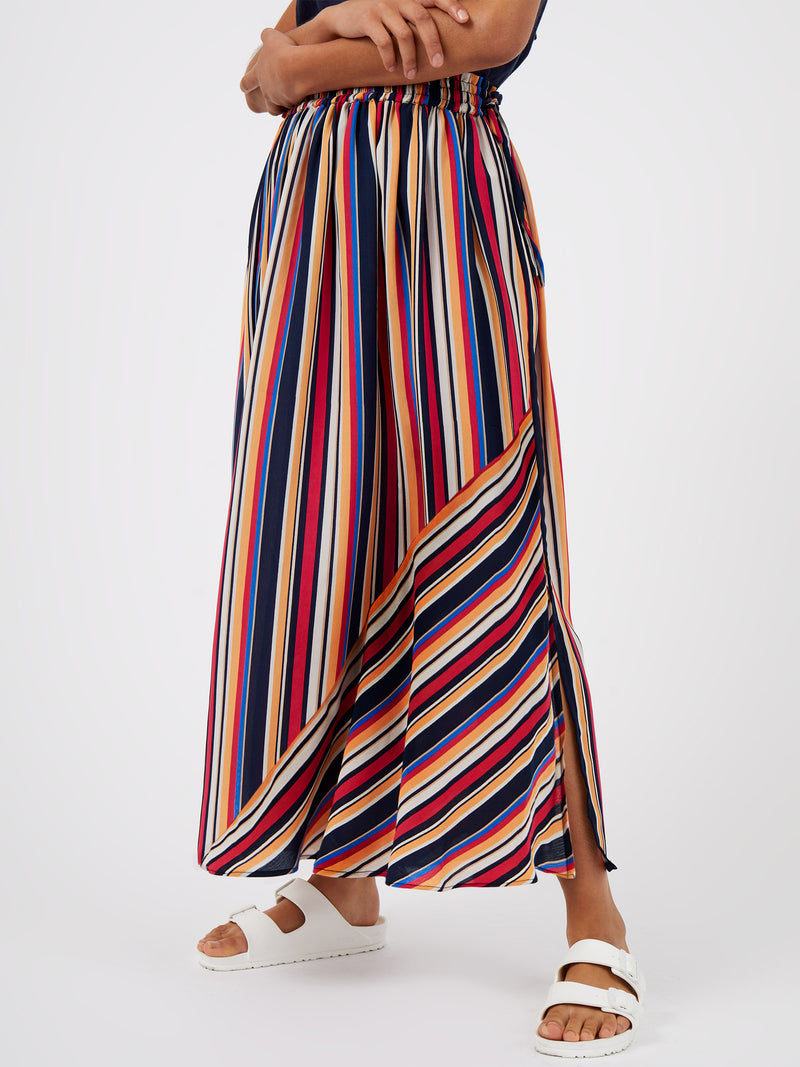 Striped maxi skirt uk Clearance