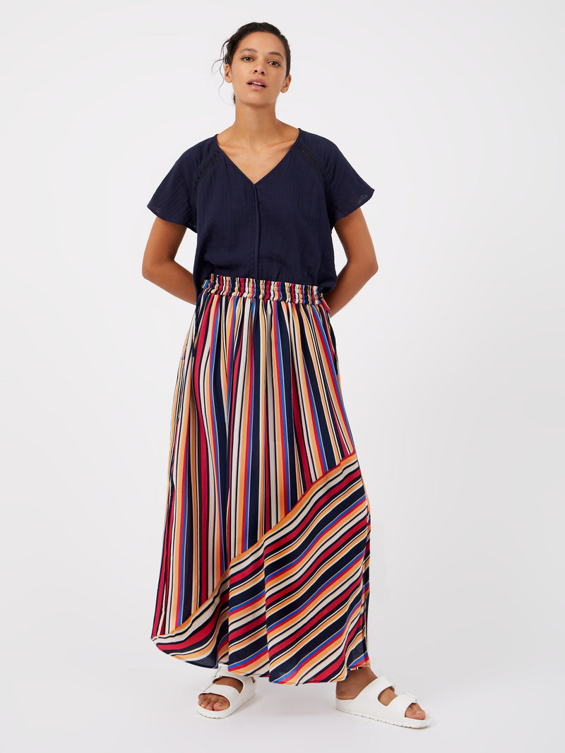 Womens striped maxi skirts Clearance