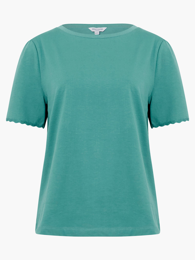RicRac Organic TShirt Jade Green Great Plains UK